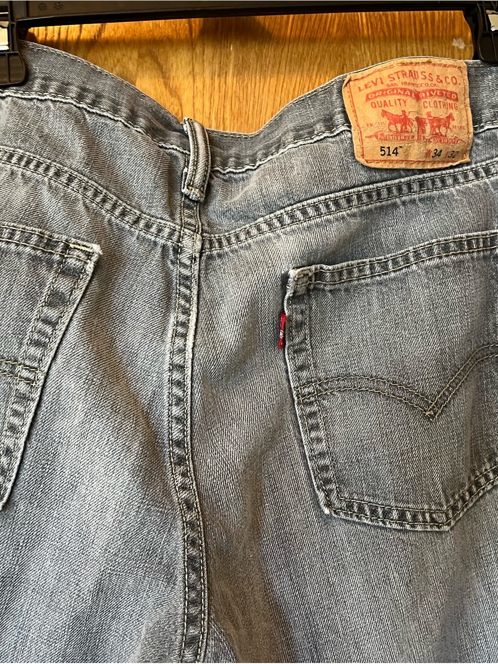 Levi's 514 Slim Straight Jeans in Light Denim Blue/grey